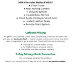 2016 Chevrolet Malibu 4DR SDN LT W/1LT **BACK UP CAMERA**WIRED APPLE CARPLAY/ANDROID AUTO**HEATED FRONT SEATS**