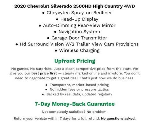 2020 Chevrolet Silverado 2500 HD 4WD Crew Cab 159 High Country