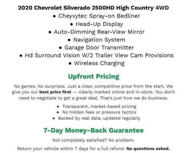 2020 Chevrolet Silverado 2500 HD 4WD Crew Cab 159 High Country