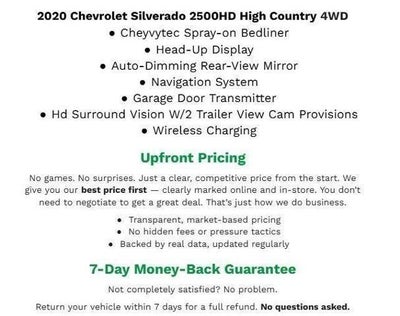 2020 Chevrolet Silverado 2500 HD 4WD Crew Cab 159 High Country