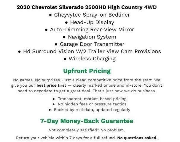 2020 Chevrolet Silverado 2500 HD 4WD Crew Cab 159 High Country