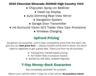 2020 Chevrolet Silverado 2500 HD 4WD Crew Cab 159 High Country