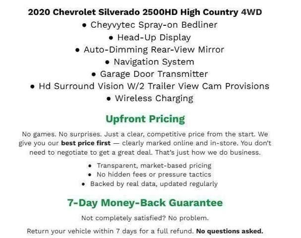 2020 Chevrolet Silverado 2500 HD 4WD Crew Cab 159 High Country