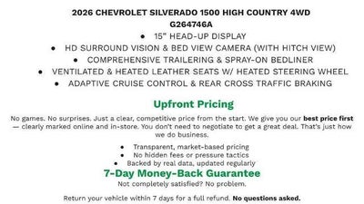 2026 Chevrolet Silverado 1500 4WD Crew Cab 147 High Country