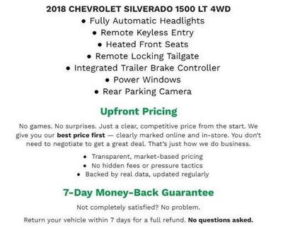 2018 Chevrolet Silverado 1500 4WD Double Cab 143.5 LT w/1LT