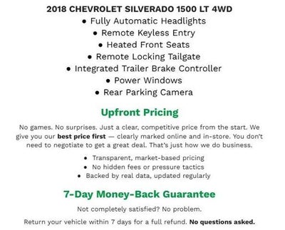 2018 Chevrolet Silverado 1500 4WD Double Cab 143.5 LT w/1LT