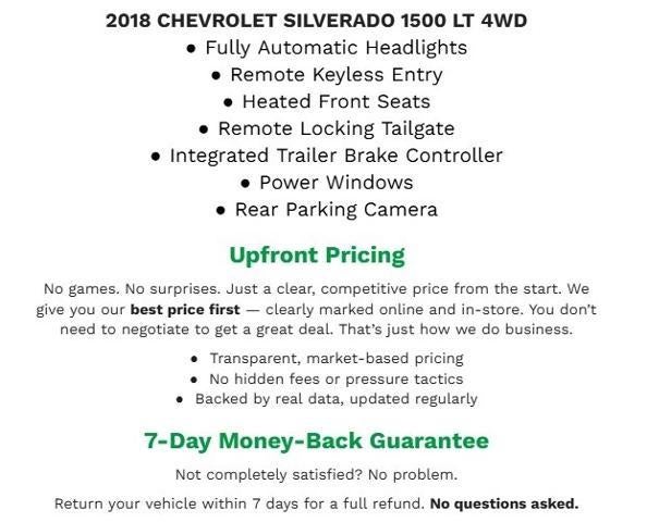 2018 Chevrolet Silverado 1500 4WD Double Cab 143.5 LT w/1LT