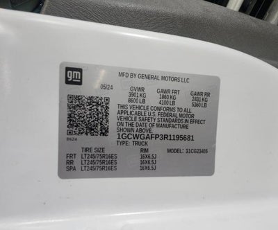 2024 Chevrolet Express Cargo 2500 RWD 2500 135 **CRUISE CONTROL**POWER WINDOWS**REAR PARKING CAMERA**