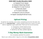 2025 GMC Acadia AWD 4dr Elevation