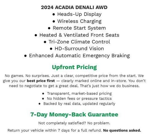 2024 GMC Acadia AWD 4dr Denali