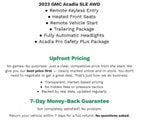 2023 GMC Acadia AWD 4DR SLE **HEATED FRONT SEATS**TRAILERING PACKAGE**APPLE CARPLAY/ANDROID AUTO**