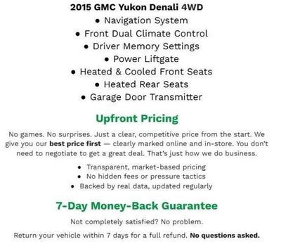 2015 GMC Yukon 4WD 4dr Denali