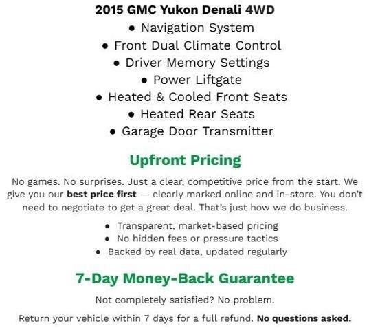 2015 GMC Yukon 4WD 4dr Denali