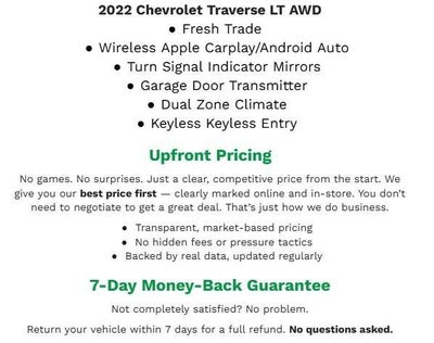 2022 Chevrolet Traverse AWD 4dr LT Cloth w/1LT