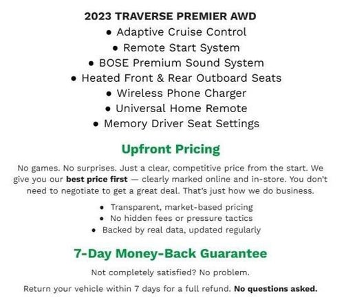 2023 Chevrolet Traverse AWD 4dr Premier