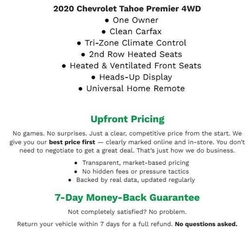 2020 Chevrolet Tahoe 4WD 4dr Premier