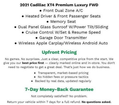 2021 Cadillac XT4 FWD 4dr Premium Luxury
