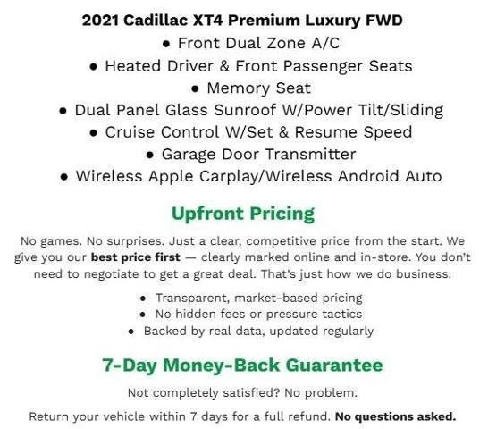 2021 Cadillac XT4 FWD 4dr Premium Luxury