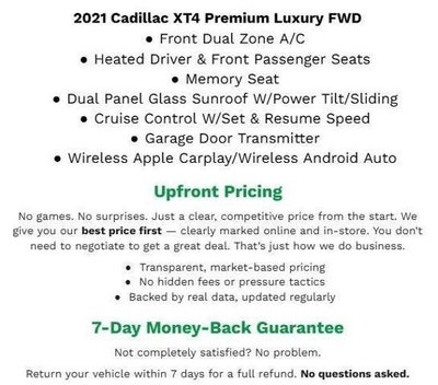 2021 Cadillac XT4 FWD 4dr Premium Luxury