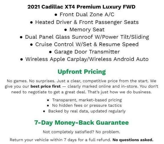 2021 Cadillac XT4 FWD 4dr Premium Luxury