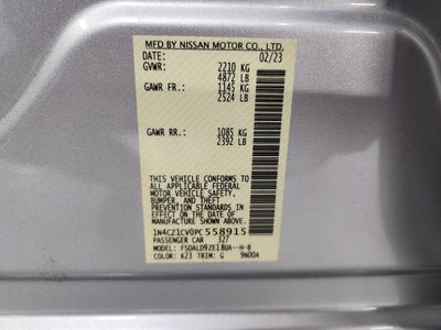 2023 Nissan LEAF SV PLUS HATCHBACK **HEATED FRONT SEATS**QUICK CHARGE PORT**INTELLIGENT CRUISE CONTROL**