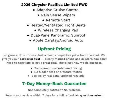 2026 Chrysler Pacifica Limited FWD