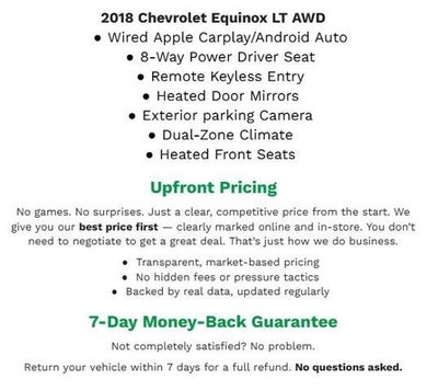 2018 Chevrolet Equinox AWD 4DR LT W/1LT **REMOTE KEYLESS ENTRY**DUAL ZONE CLIMATE**HEATED DOOR MIRRORS**