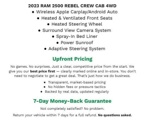 2023 RAM 2500 Power Wagon 4x4 Crew Cab 6'4 Box