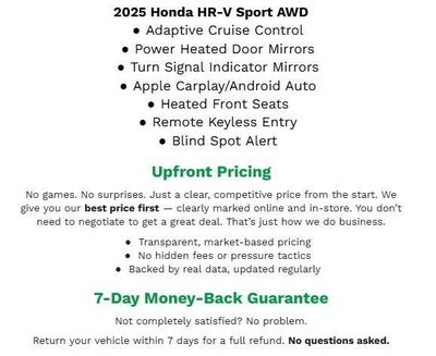 2025 Honda HR-V Sport AWD CVT