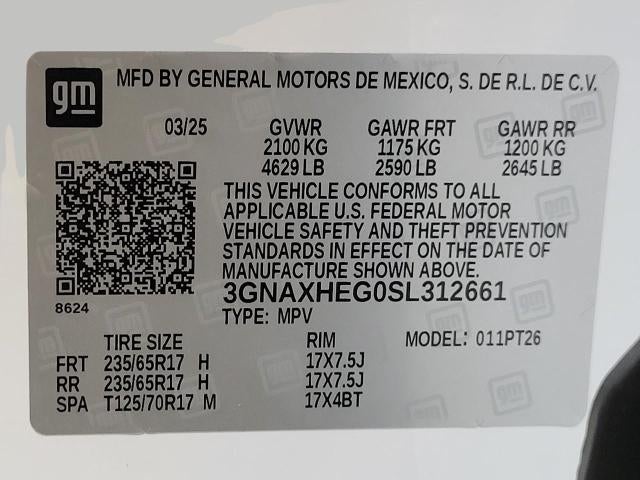 2025 Chevrolet Equinox FWD 4dr LT w/1LT