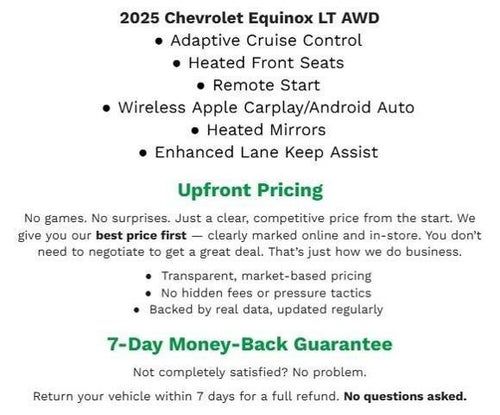 2025 Chevrolet Equinox AWD 4dr LT w/2LT