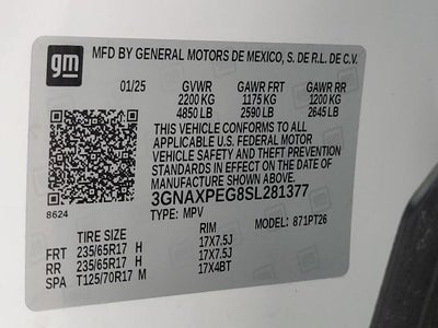 2025 Chevrolet Equinox AWD 4dr LT w/2LT