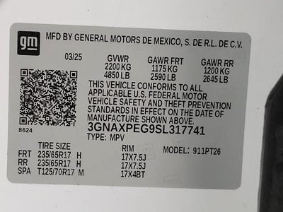 2025 Chevrolet Equinox AWD 4dr LT w/2LT