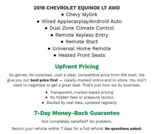 2018 Chevrolet Equinox AWD 4dr LT w/1LT