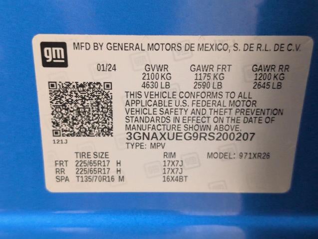 2024 Chevrolet Equinox AWD 4dr LT w/1LT