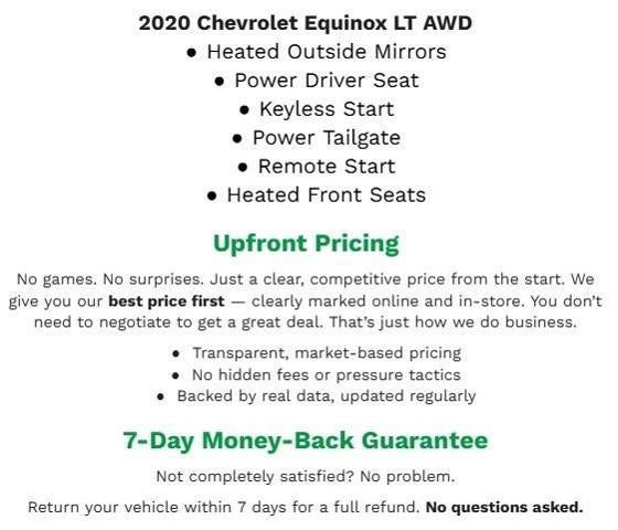 2020 Chevrolet Equinox AWD 4dr LT w/1LT
