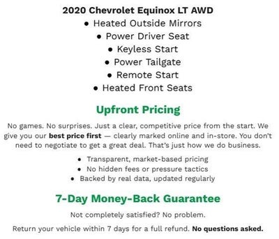 2020 Chevrolet Equinox AWD 4DR LT W/1LT
