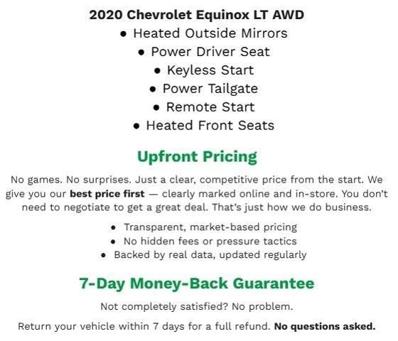 2020 Chevrolet Equinox AWD 4DR LT W/1LT