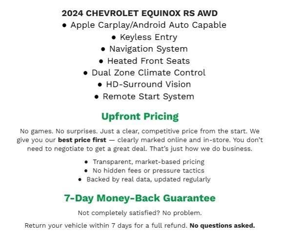 2024 Chevrolet Equinox AWD 4dr RS