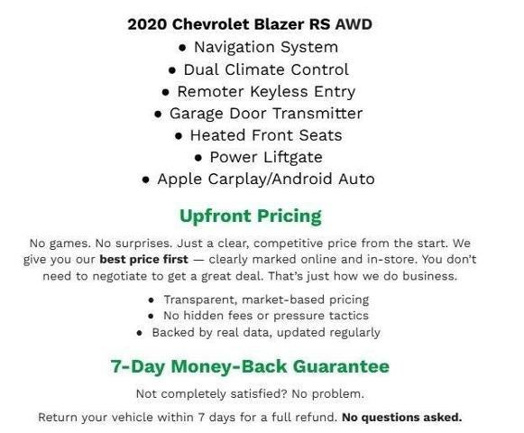 2020 Chevrolet Blazer AWD 4dr RS