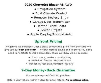 2020 Chevrolet Blazer AWD 4dr RS