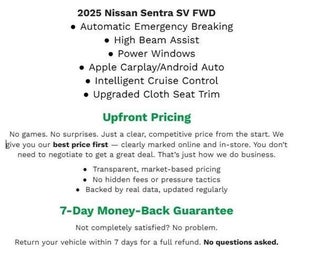 2025 Nissan Sentra SV CVT