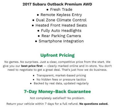 2017 Subaru Outback 2.5i Premium