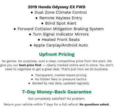 2019 Honda Odyssey EX Auto