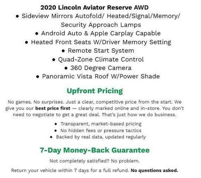 2020 Lincoln Aviator Reserve AWD