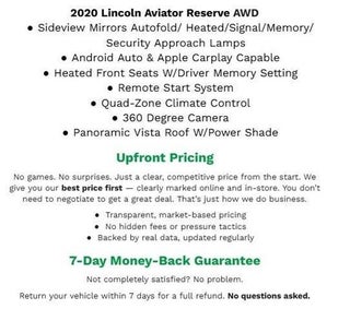 2020 Lincoln Aviator Reserve AWD