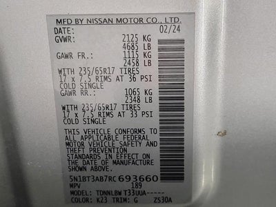 2024 Nissan Rogue AWD S