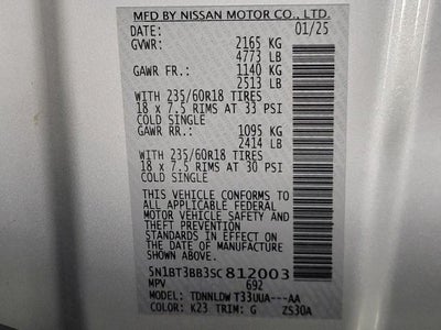 2025 Nissan Rogue AWD SV