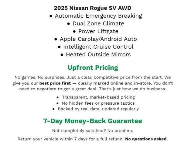 2025 Nissan Rogue SV Intelligent AWD
