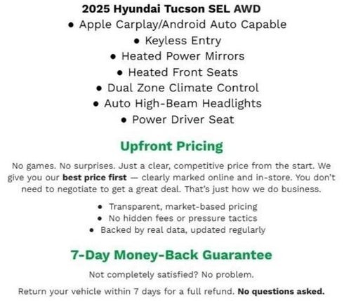 2025 Hyundai Tucson SEL AWD
